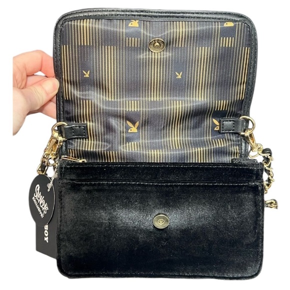 Playboy - Womens Velvet Clutch/Shoulder Purse NWT’s - Picture 7 of 10